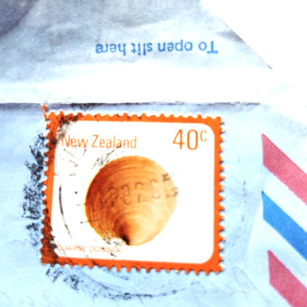 1982 New Zealand 40c Aerogramme Cover Croxley Letter Bradenton FL Airmail